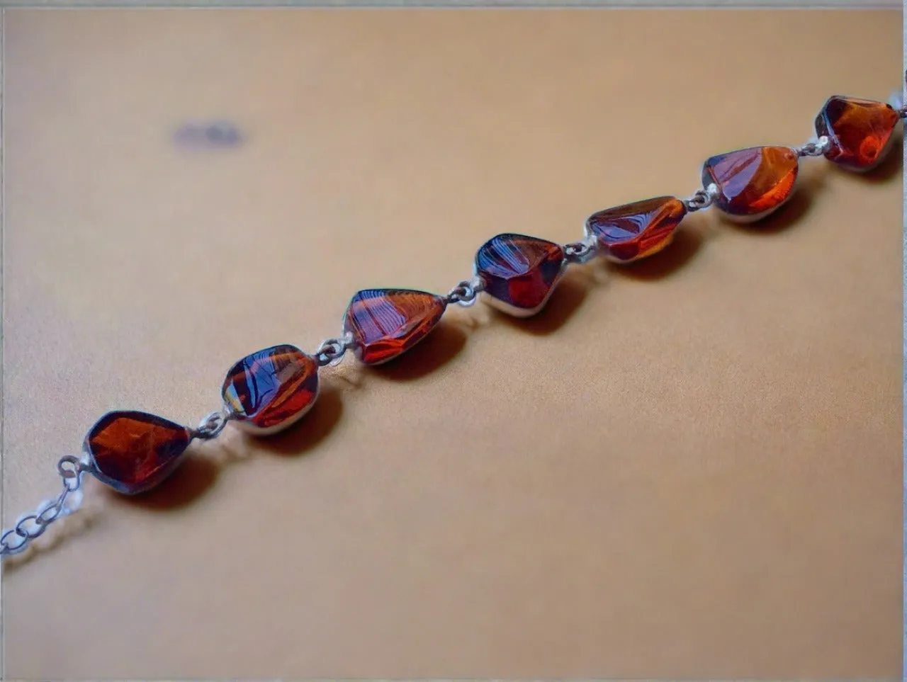 Chunky Cherry Baltic Amber Bracelet