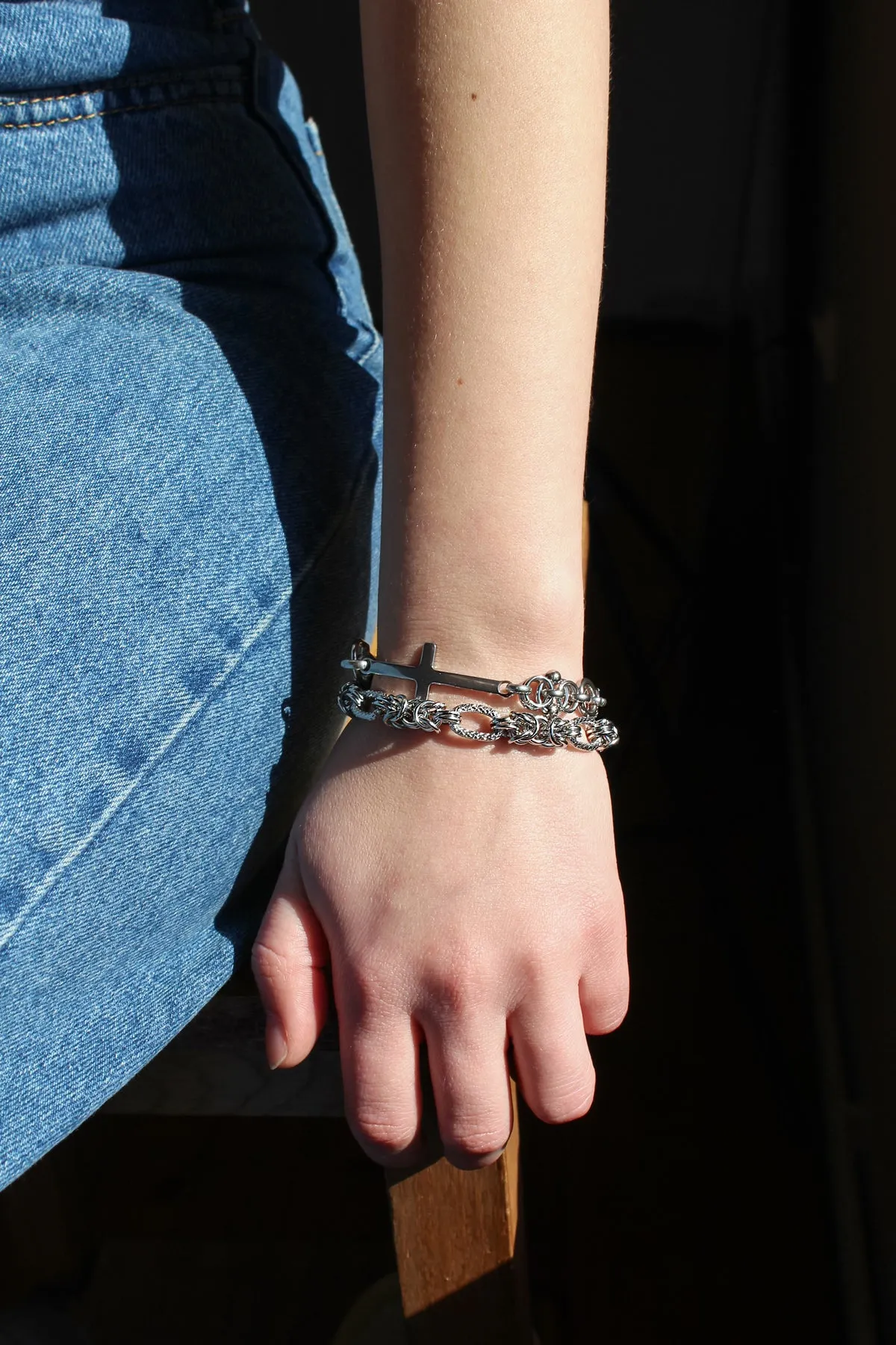 Chunky Silver Bracelet