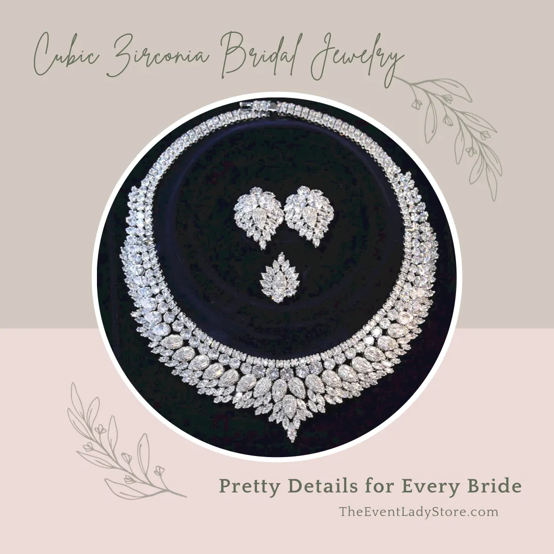 Classic 4-Piece- High Quality Cubic Zirconia Bridal Jewelry Set
