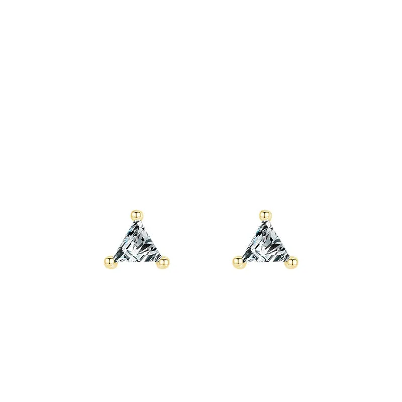 Classic Silver Zircon Earrings for Women