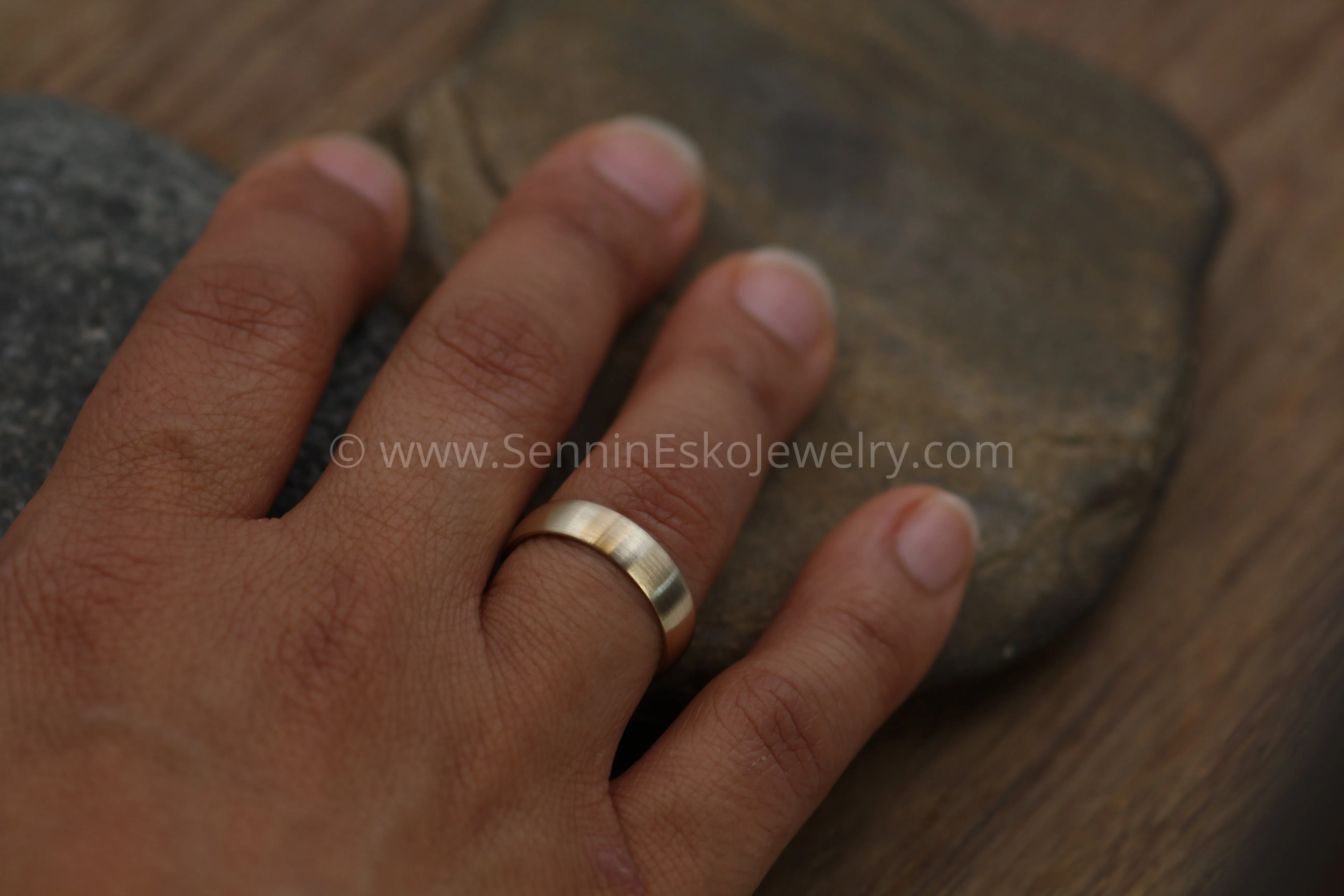 Comfort Fit 14kt Yellow Gold 5x1.4mm Band - Matte Finish
