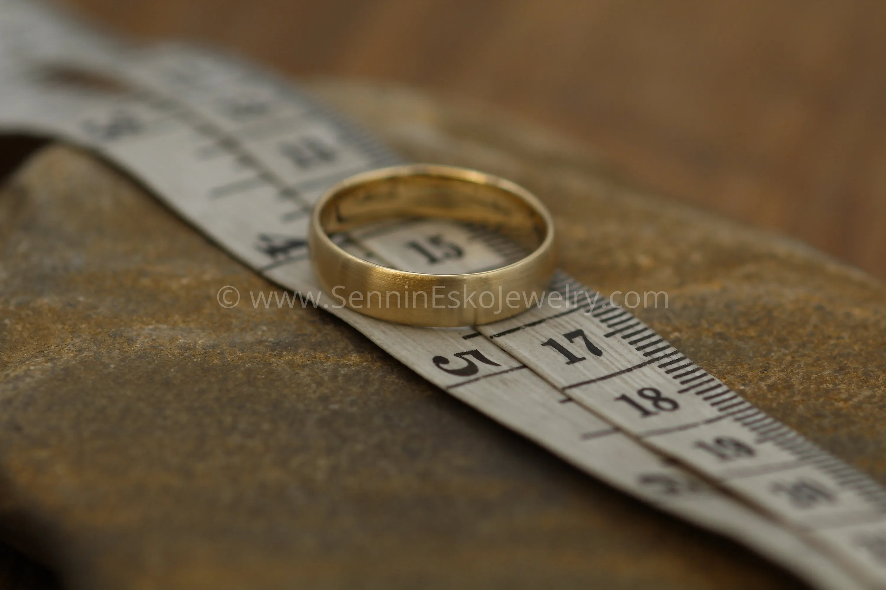 Comfort Fit 14kt Yellow Gold 5x1.4mm Band - Matte Finish