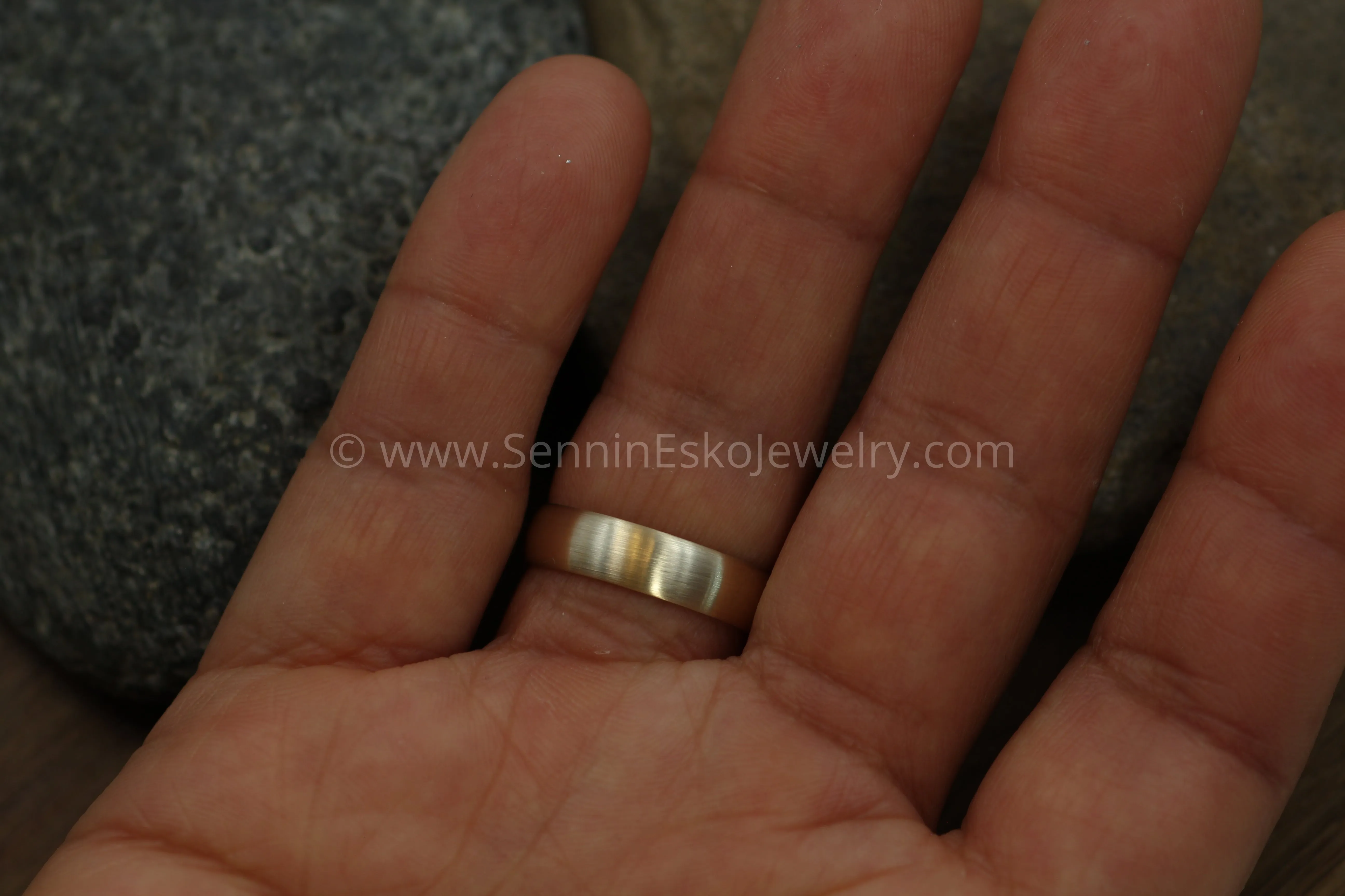 Comfort Fit 14kt Yellow Gold 5x1.4mm Band - Matte Finish