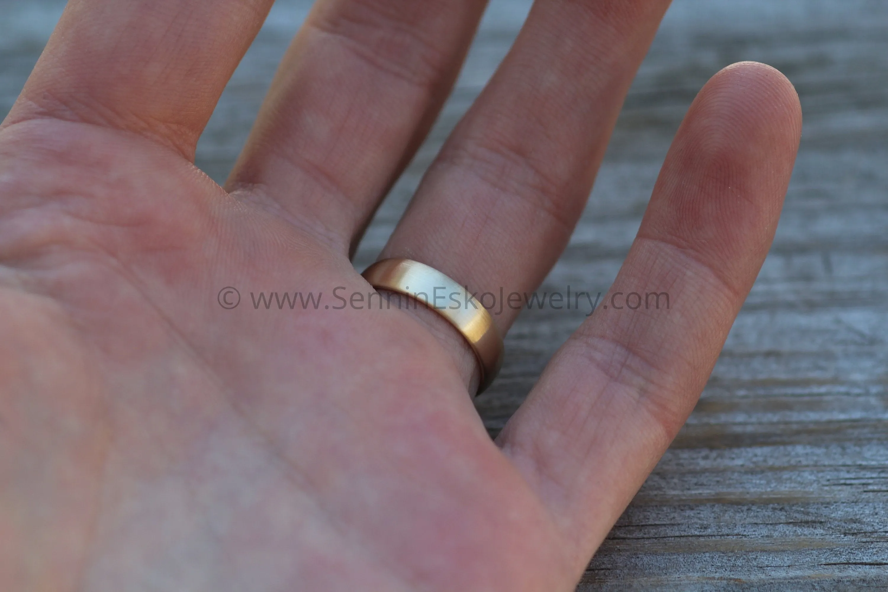 Comfort Fit 14kt Yellow Gold 5x1.4mm Band - Matte Finish