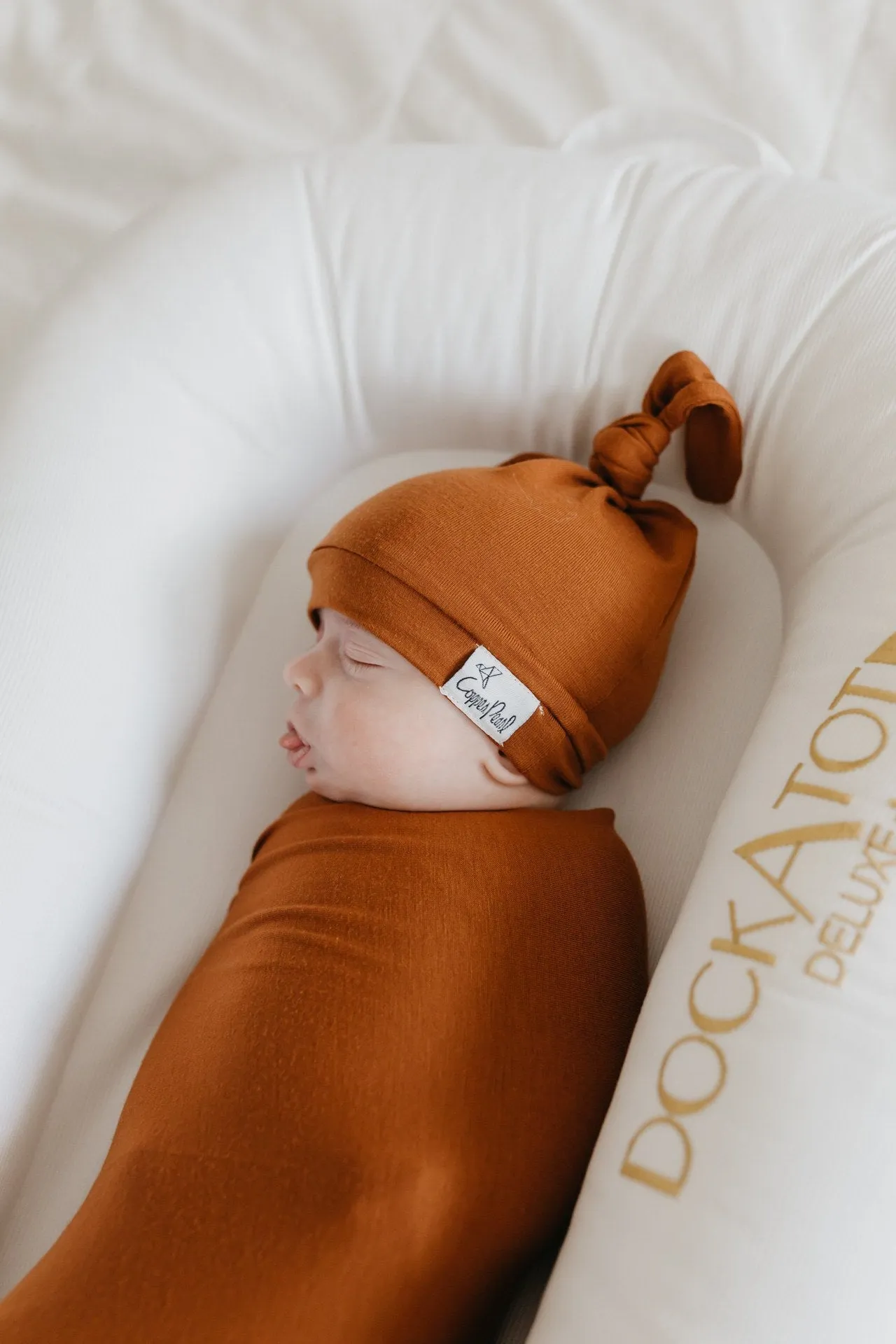 Copper Pearl Powell Top Knot Hat
