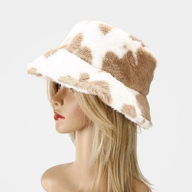 Cow fisherman warm hat