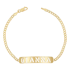 Cuban Link Nameplate Bracelet