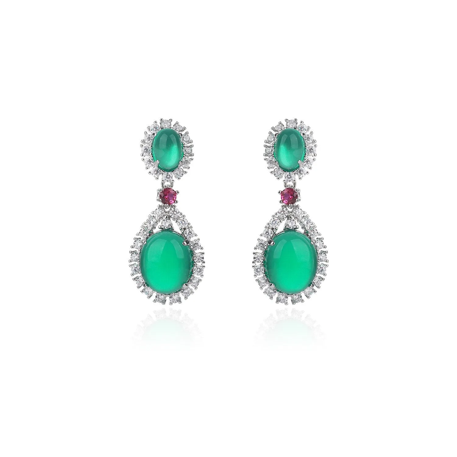 Cubic Zircon CZ Dangle Earrings for Wedding, Fine Quality Earring for Bride, Women Girl Birthday Party Jewelry CE11598