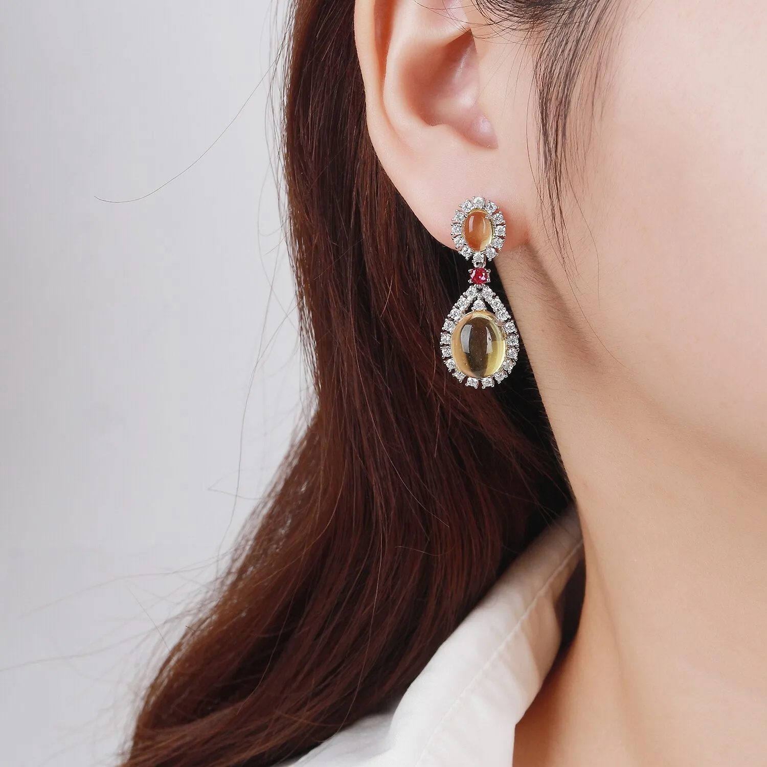 Cubic Zircon CZ Dangle Earrings for Wedding, Fine Quality Earring for Bride, Women Girl Birthday Party Jewelry CE11598