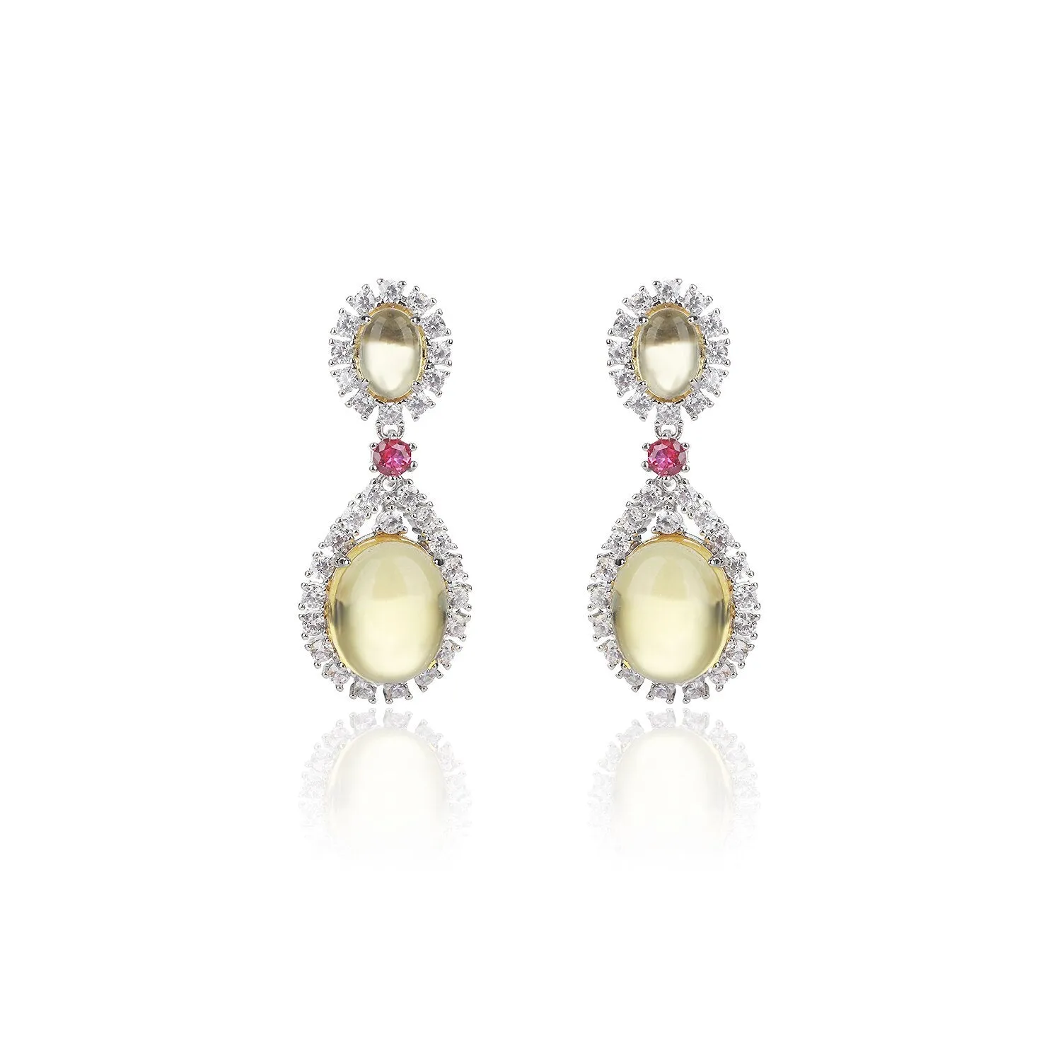 Cubic Zircon CZ Dangle Earrings for Wedding, Fine Quality Earring for Bride, Women Girl Birthday Party Jewelry CE11598
