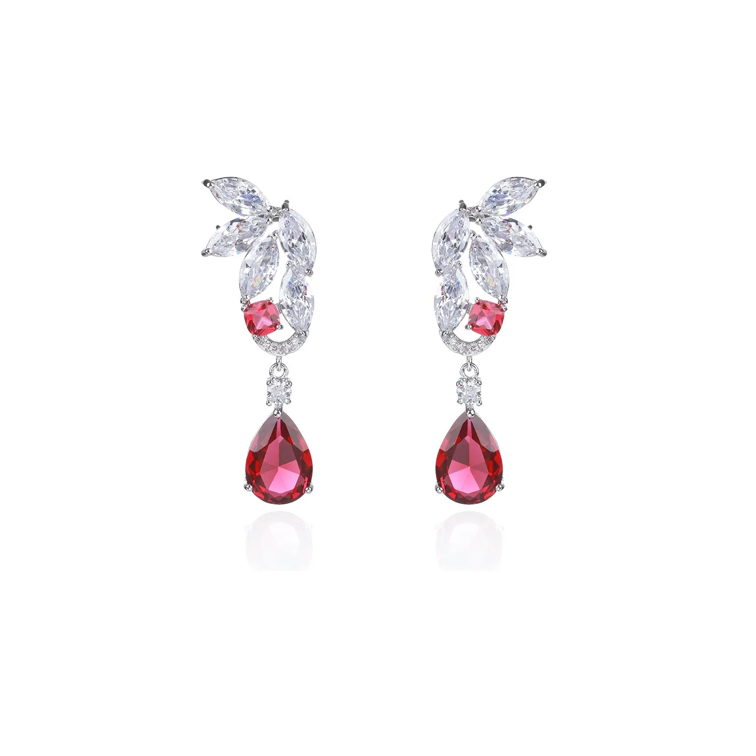 Cubic Zircon Drop Earring for Bride, Women Girl Accessories Jewelry CE11355