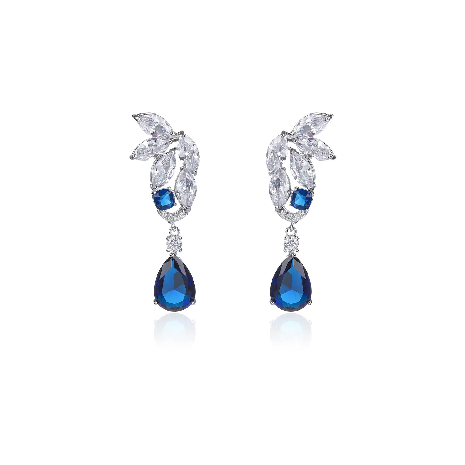 Cubic Zircon Drop Earring for Bride, Women Girl Accessories Jewelry CE11355