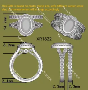 Customization of 26160 (LG579398705  1.03ct cushion)