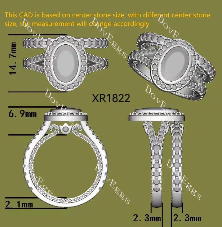 Customization of 26160 (LG579398705  1.03ct cushion)