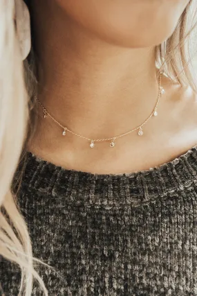 Dainty Darling Choker in Gold