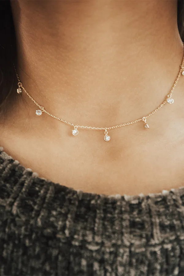 Dainty Darling Choker in Gold