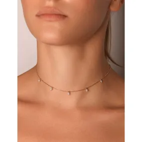 DANGLING MARQUISE DIAMOND CHOKER