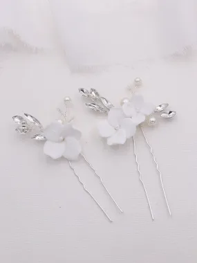 Danielle Flower Hairpin Set of 2