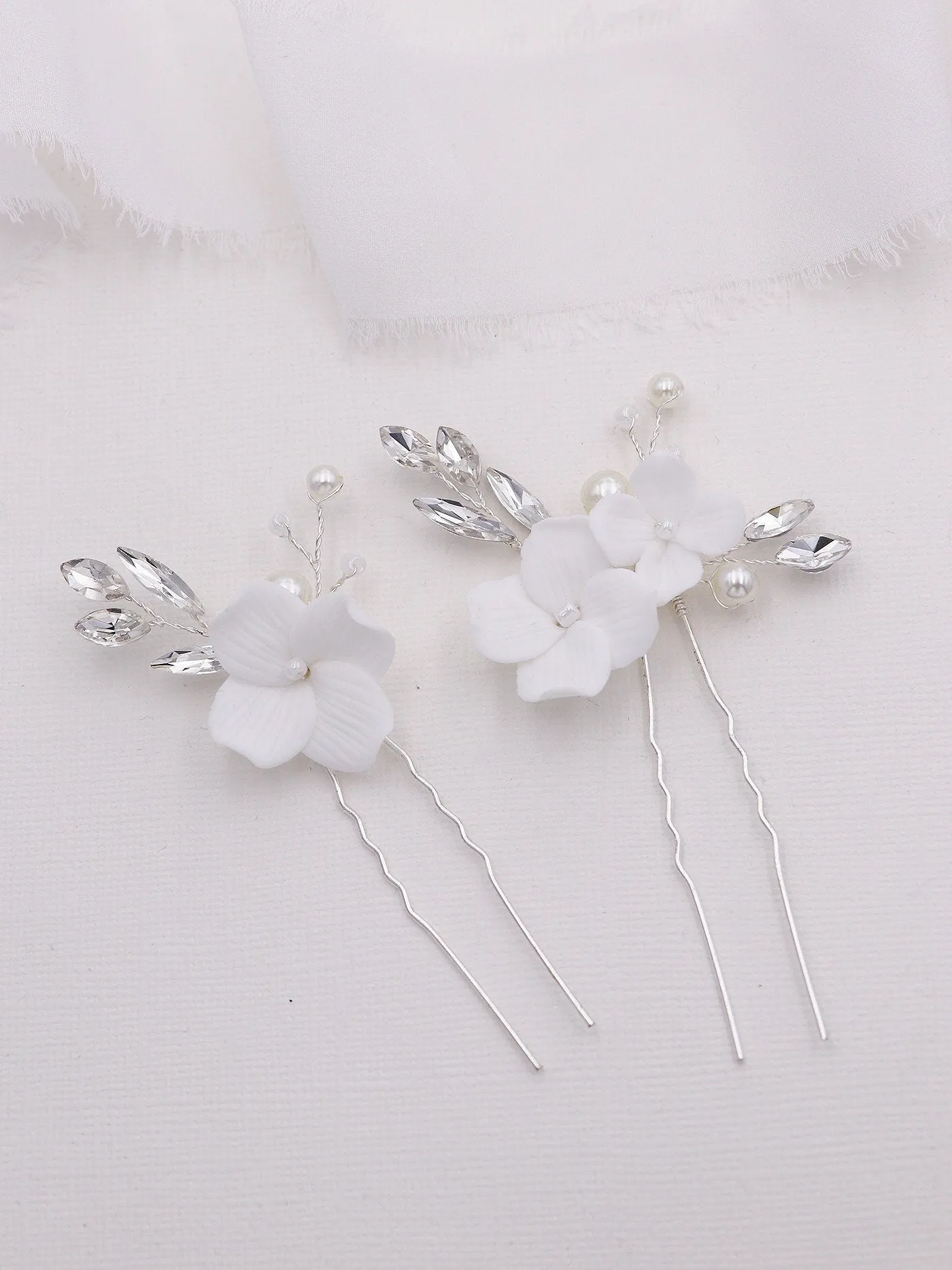 Danielle Flower Hairpin Set of 2