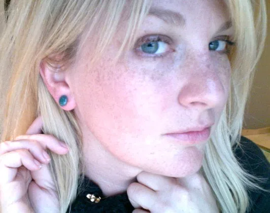 Deep Purple Opal Small Disc Stud Earrings