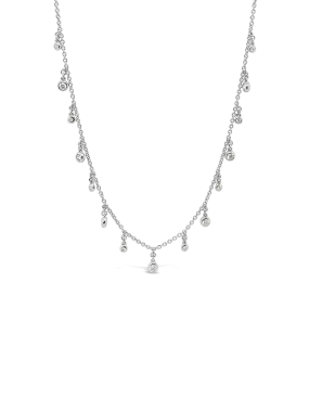 Diamond Charm Choker Necklace