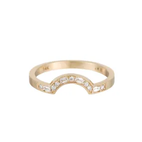 Diamond Staccato Arch Band (ready to ship option)*