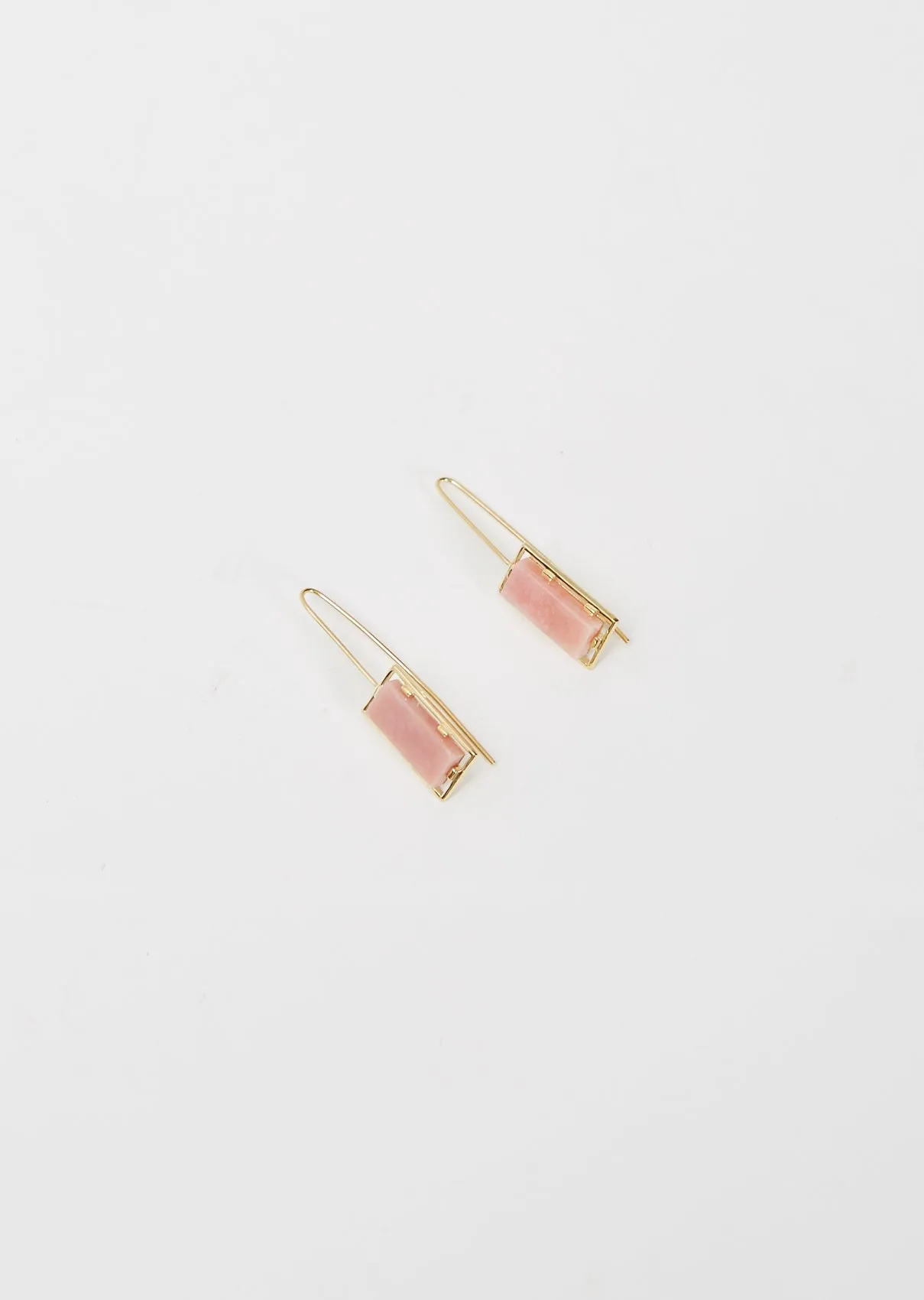 Diaspro Earrings — Pink Opal