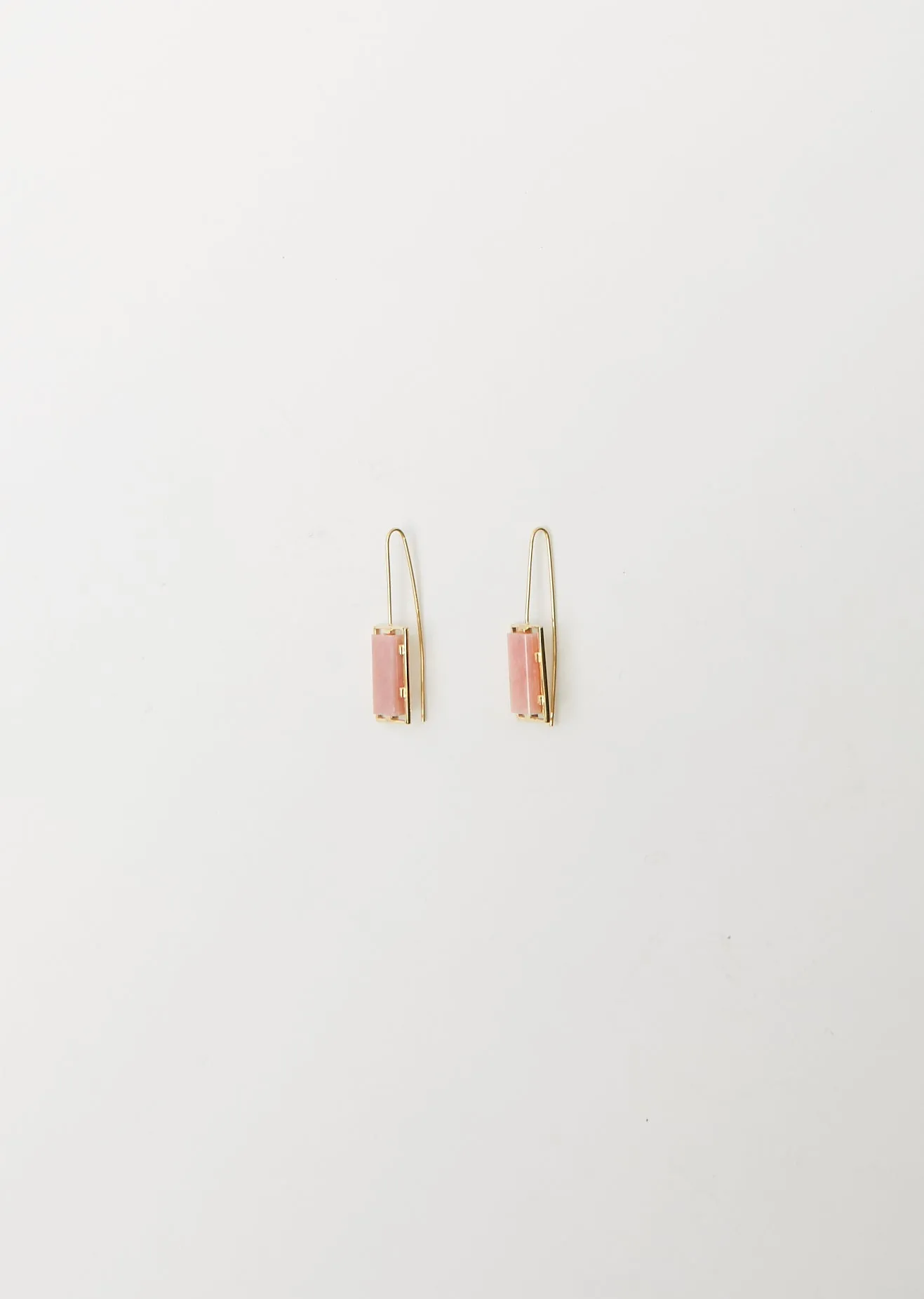 Diaspro Earrings — Pink Opal
