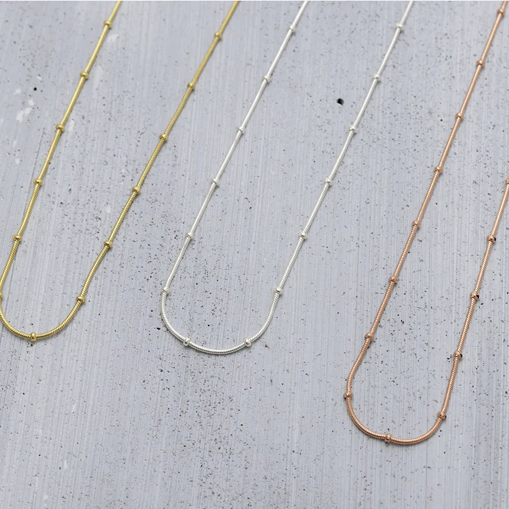 Dotty chain Necklace - Silver