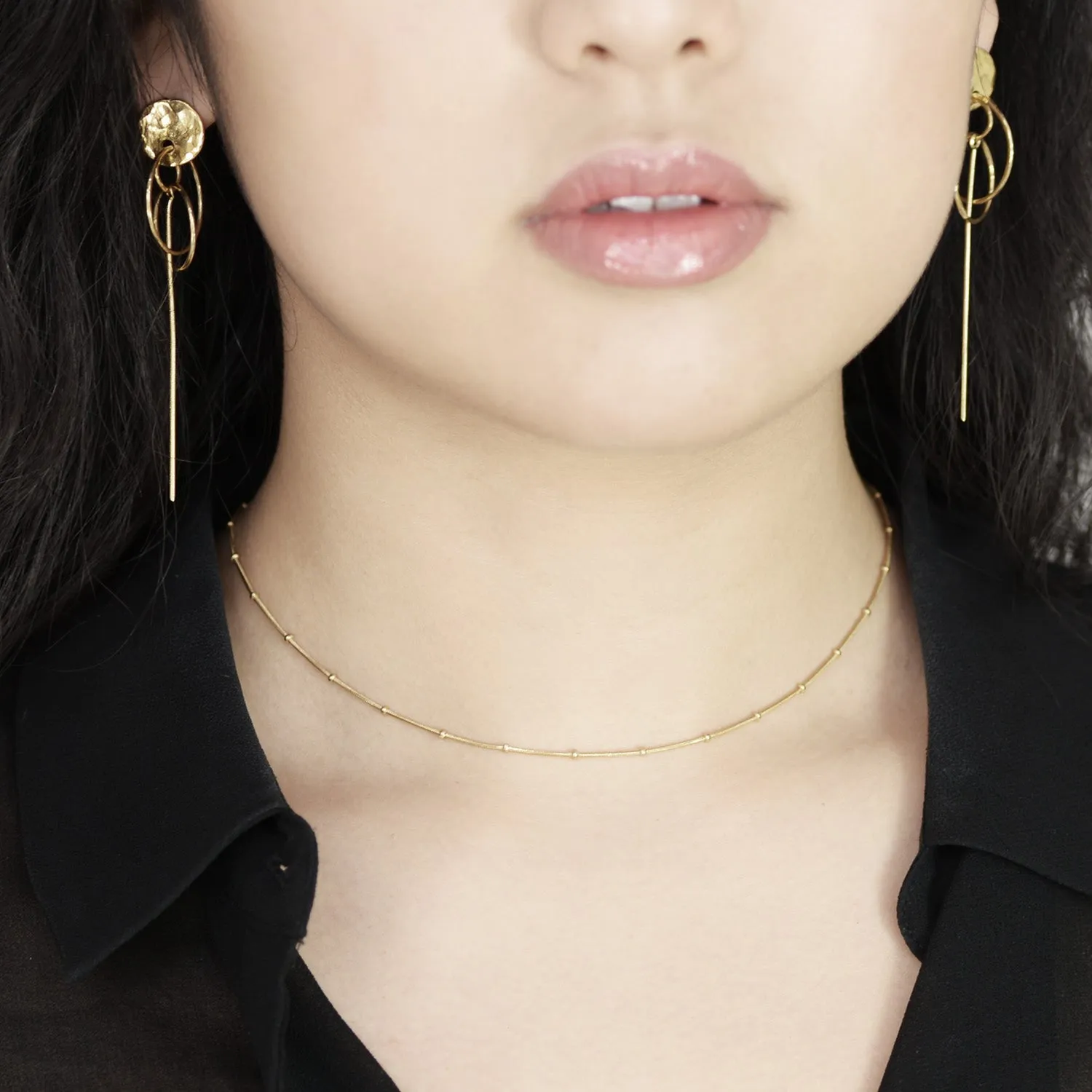 Dotty chain Necklace - Silver