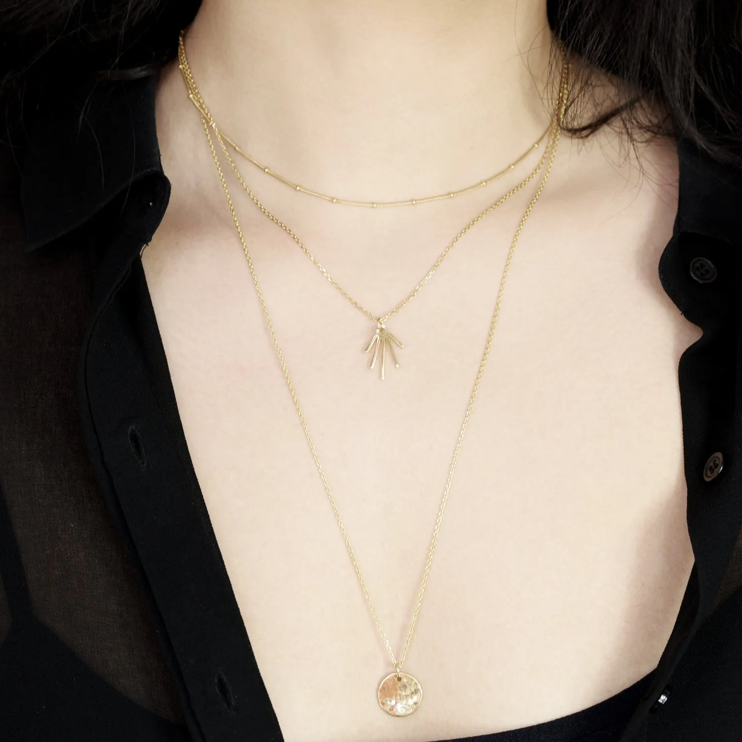 Dotty chain Necklace - Silver