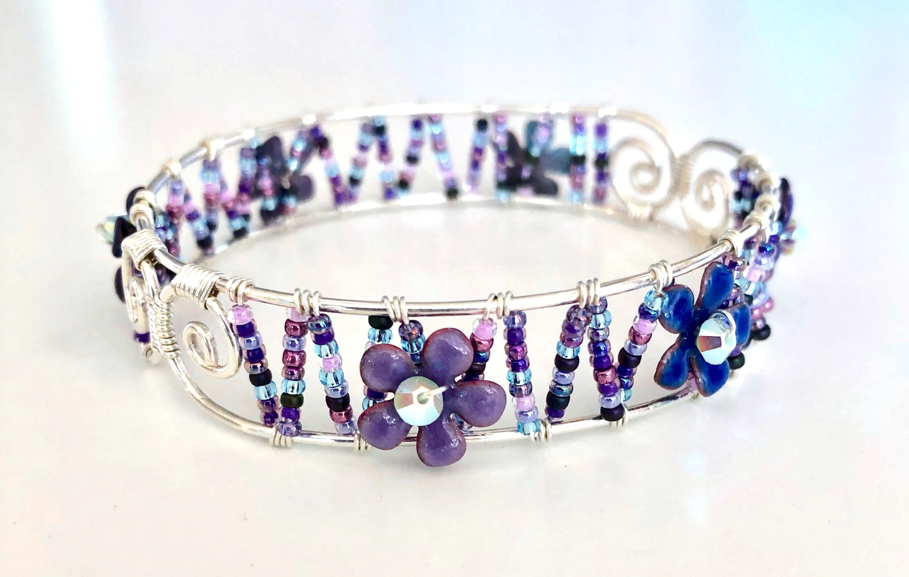 Duet Spiral Wire Wrap Bangle Class