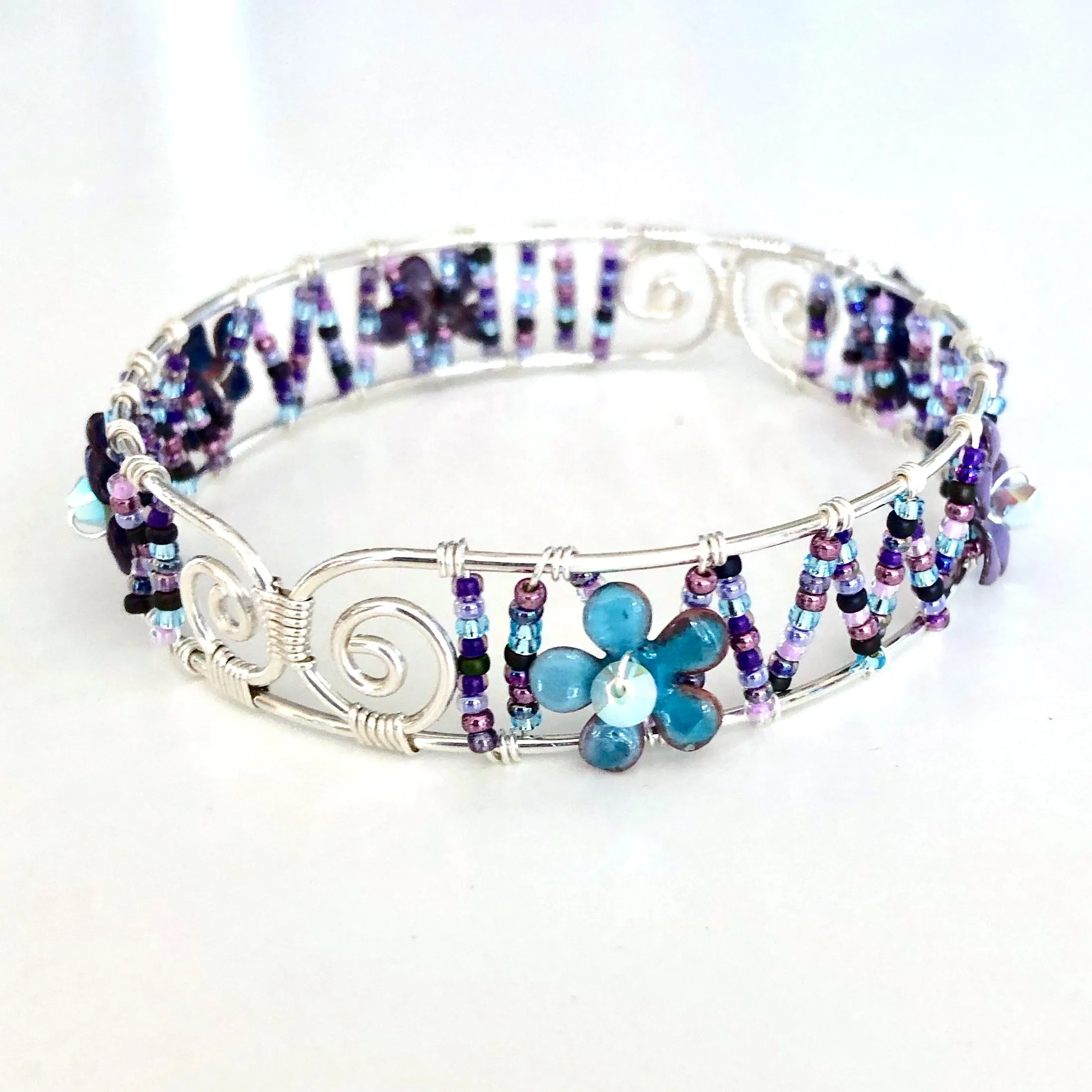 Duet Spiral Wire Wrap Bangle Class