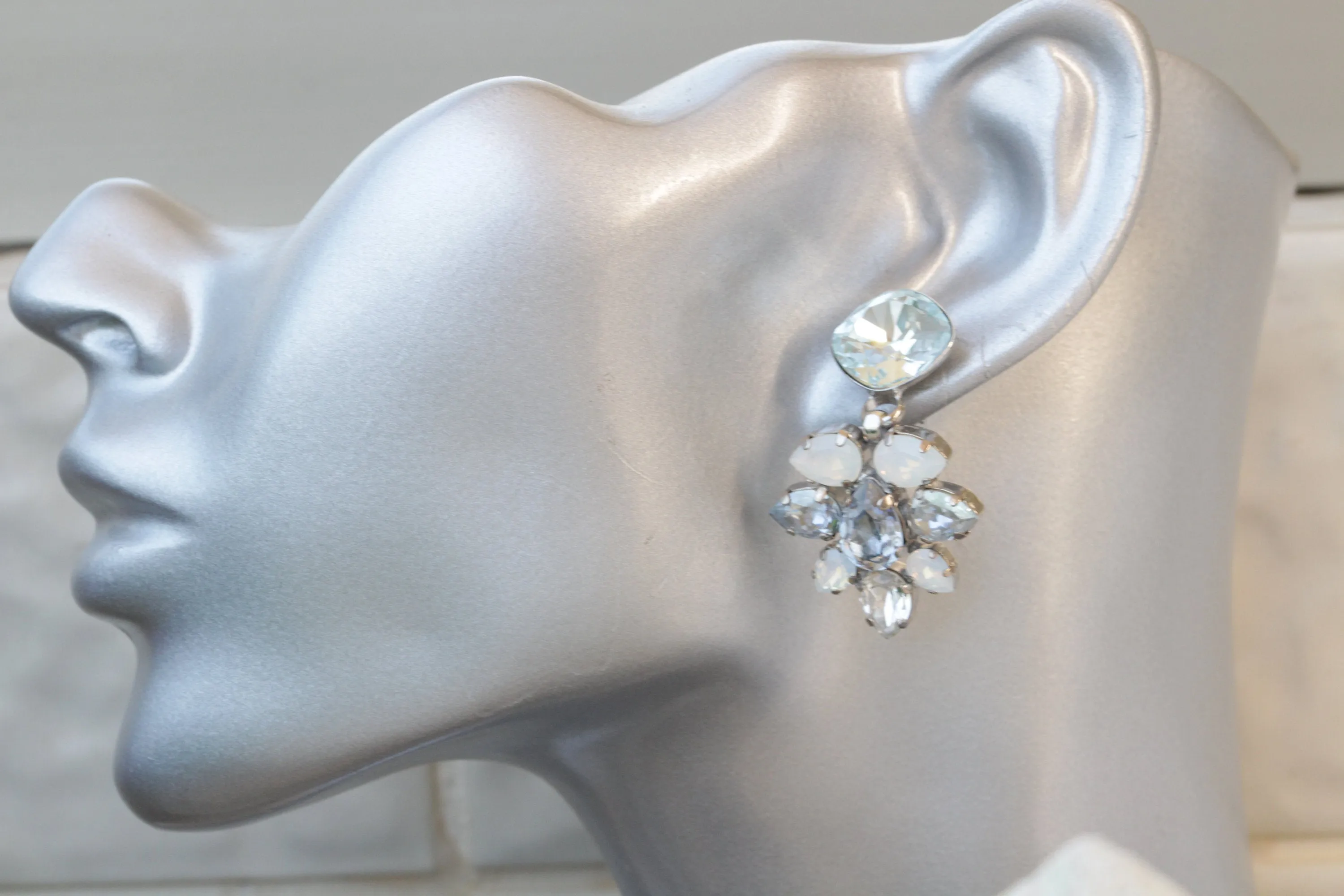 Dusty Blue BRIDESMAID EARRINGS