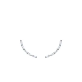 Elegant S925 Silver Zircon Stud Earrings for Women
