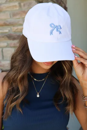 Embroidered Bow Hat