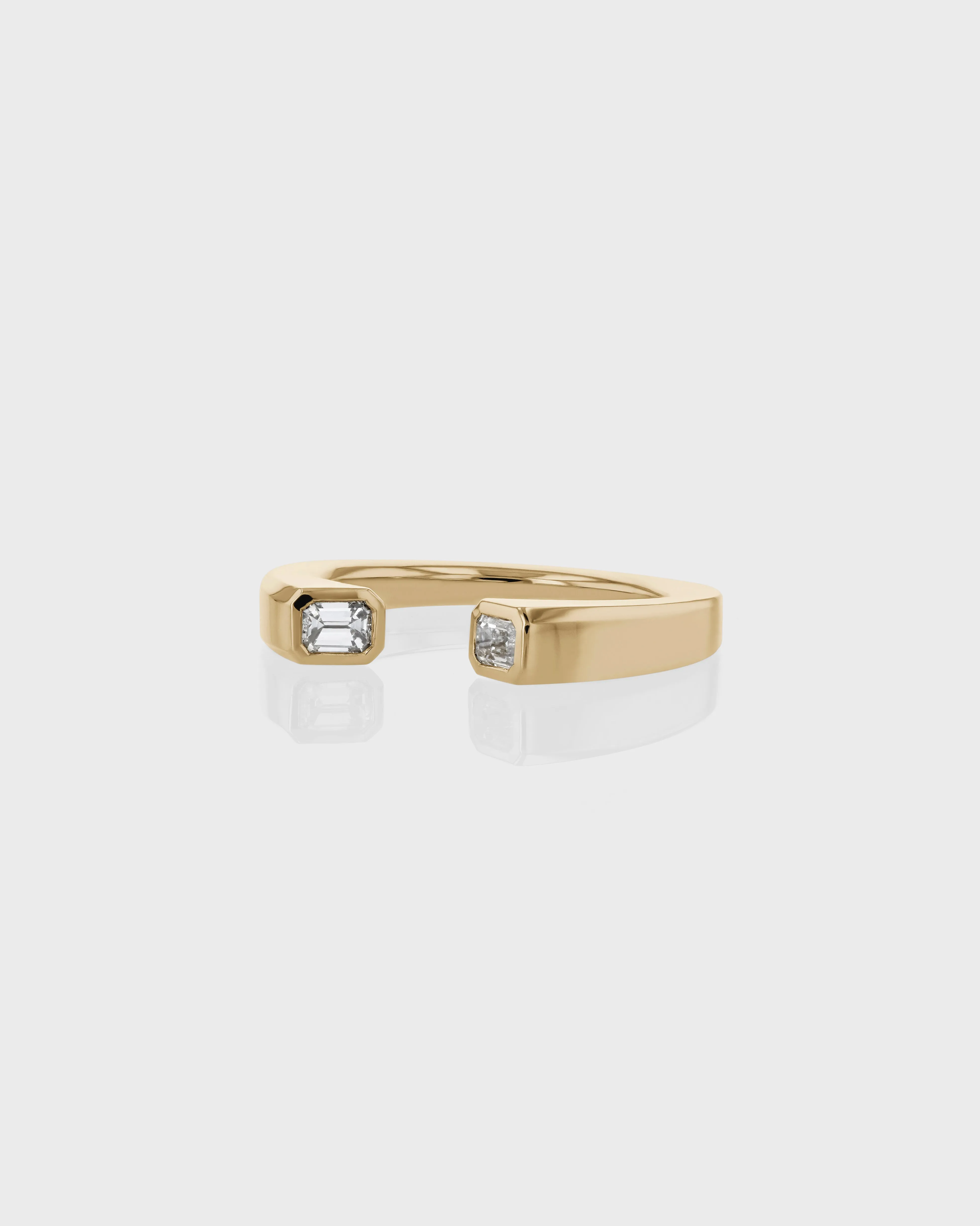 Emerald Suspense Duo Ring