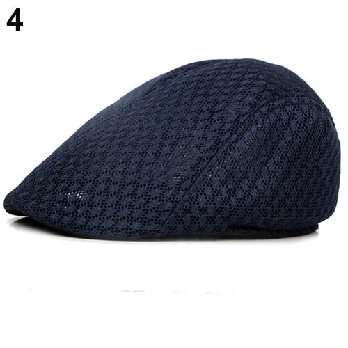 Fashion Men Women Plaid Cotton Flat Cap Summer Spring Sun Hat Adjustable Cotton Newsboy Ivy Adjustable Beret Cap