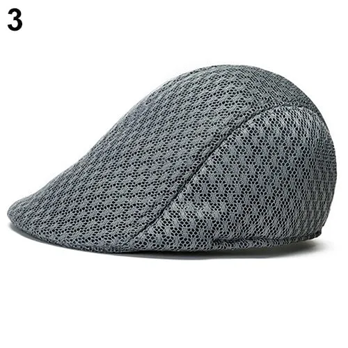 Fashion Men Women Plaid Cotton Flat Cap Summer Spring Sun Hat Adjustable Cotton Newsboy Ivy Adjustable Beret Cap