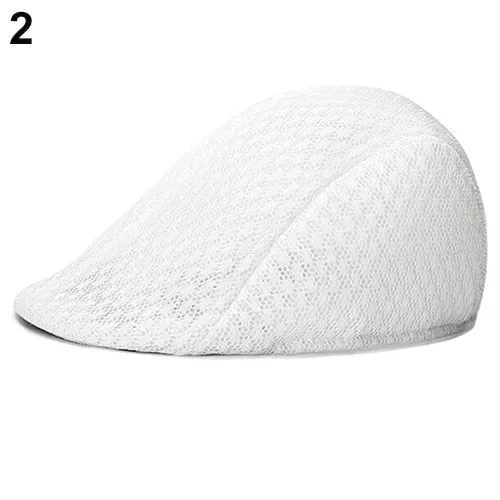 Fashion Men Women Plaid Cotton Flat Cap Summer Spring Sun Hat Adjustable Cotton Newsboy Ivy Adjustable Beret Cap