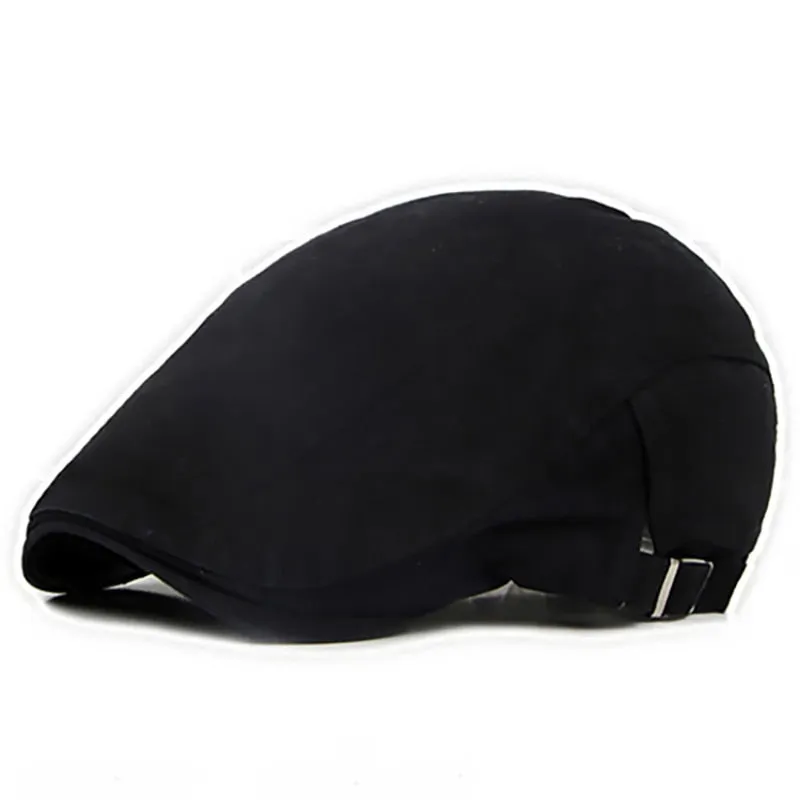 Fashion Men Women Plaid Cotton Flat Cap Summer Spring Sun Hat Adjustable Cotton Newsboy Ivy Adjustable Beret Cap