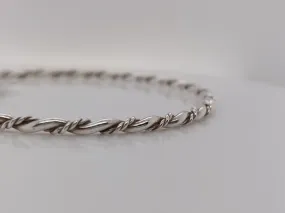 Fine Twisted Bangle