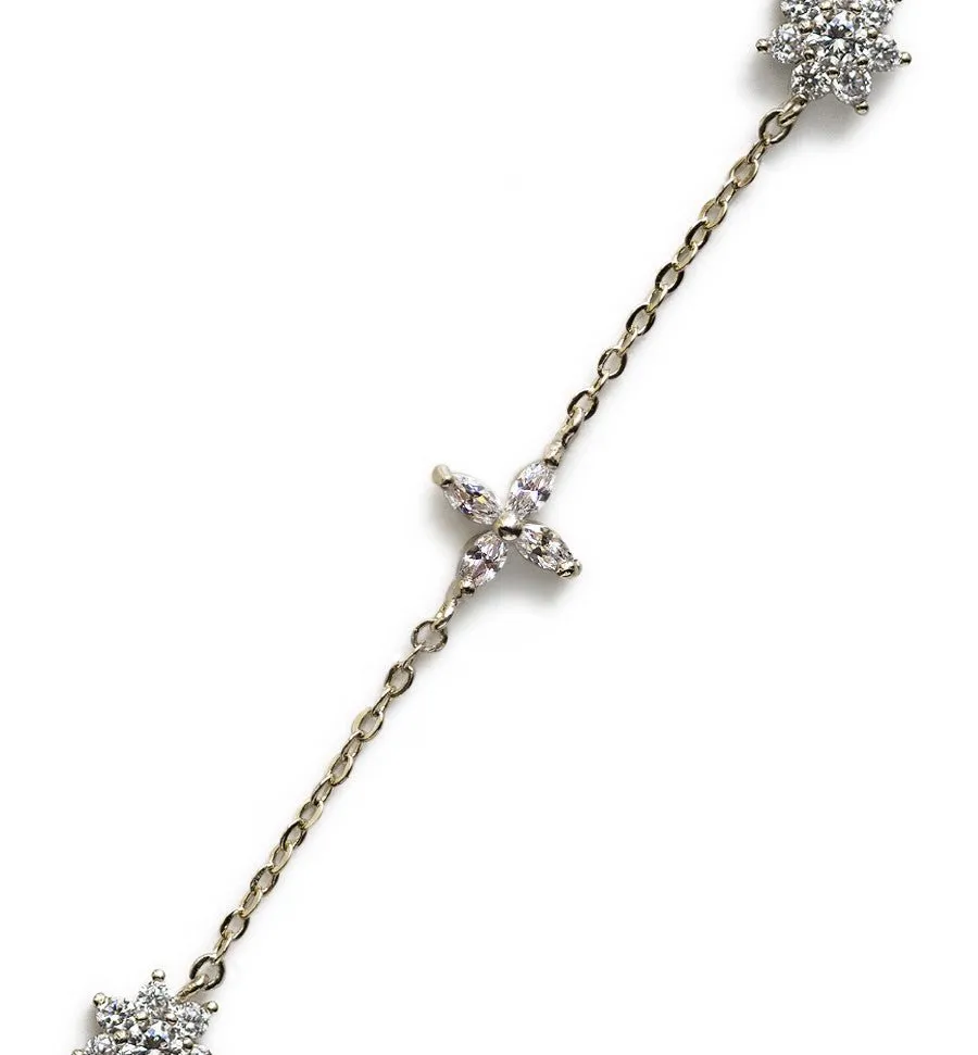 Fleur Pavé Crystal Choker