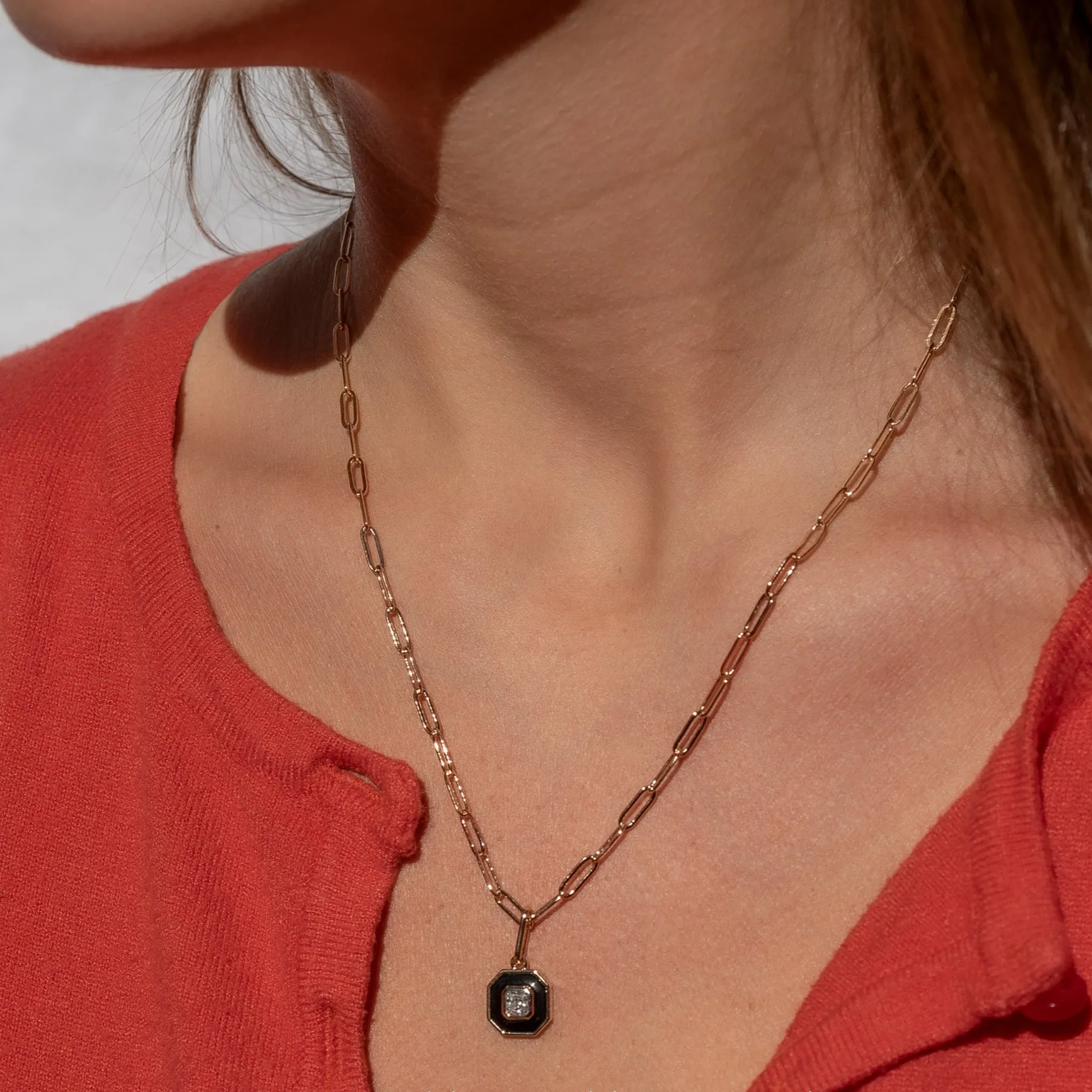 Florence Black Enamel Charm