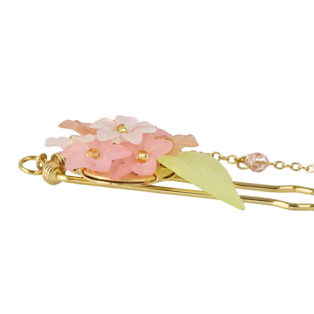 Flower Cluster Kanzashi Hairpin