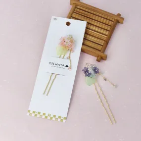 Flower Cluster Kanzashi Hairpin