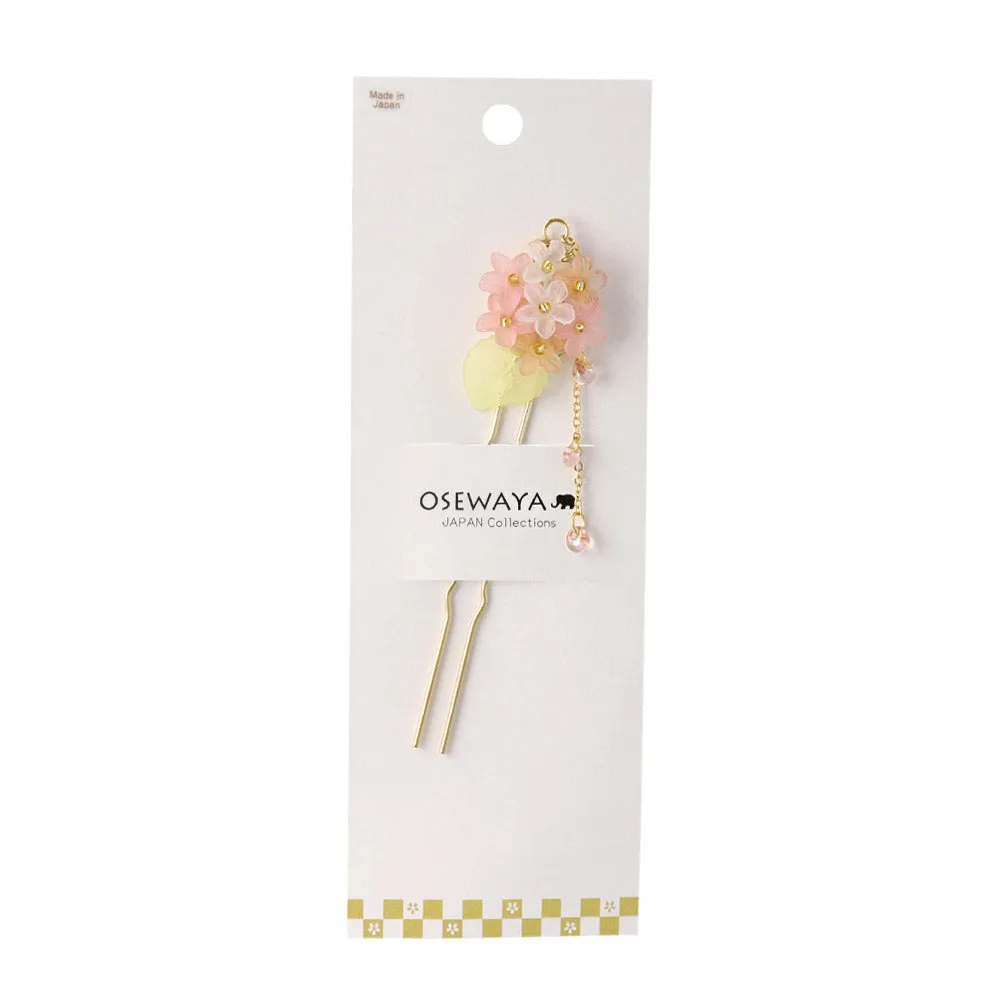Flower Cluster Kanzashi Hairpin