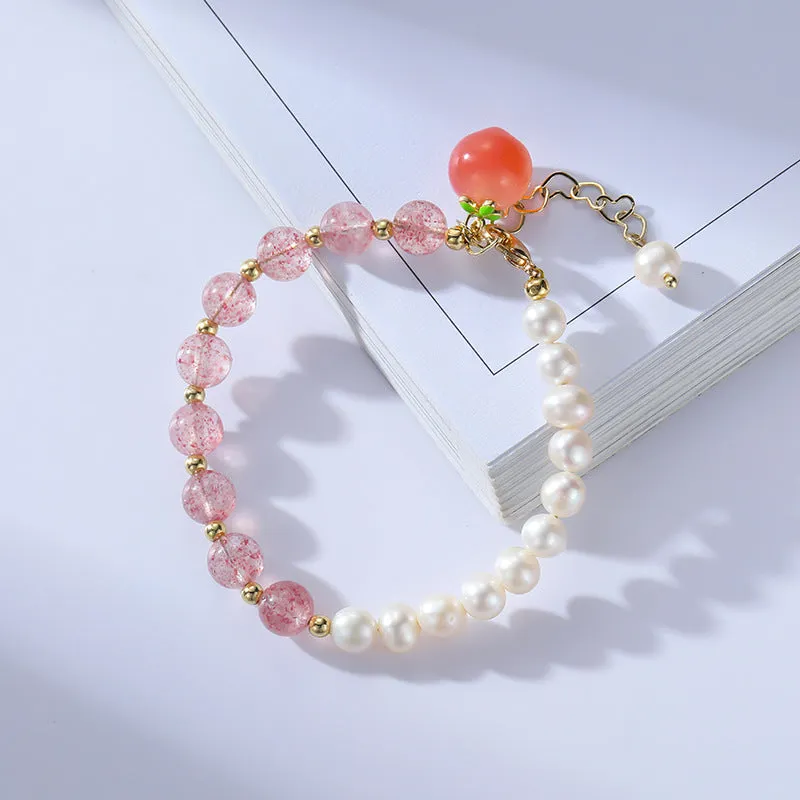 Fortune's Favor Sterling Silver Crystal and Pearl Bracelet