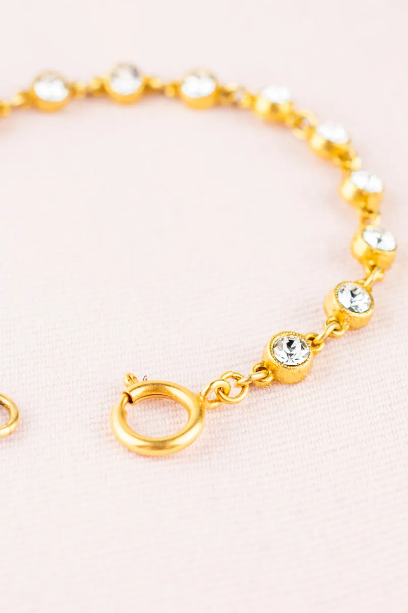 French Rhinestone Crystal Bracelet