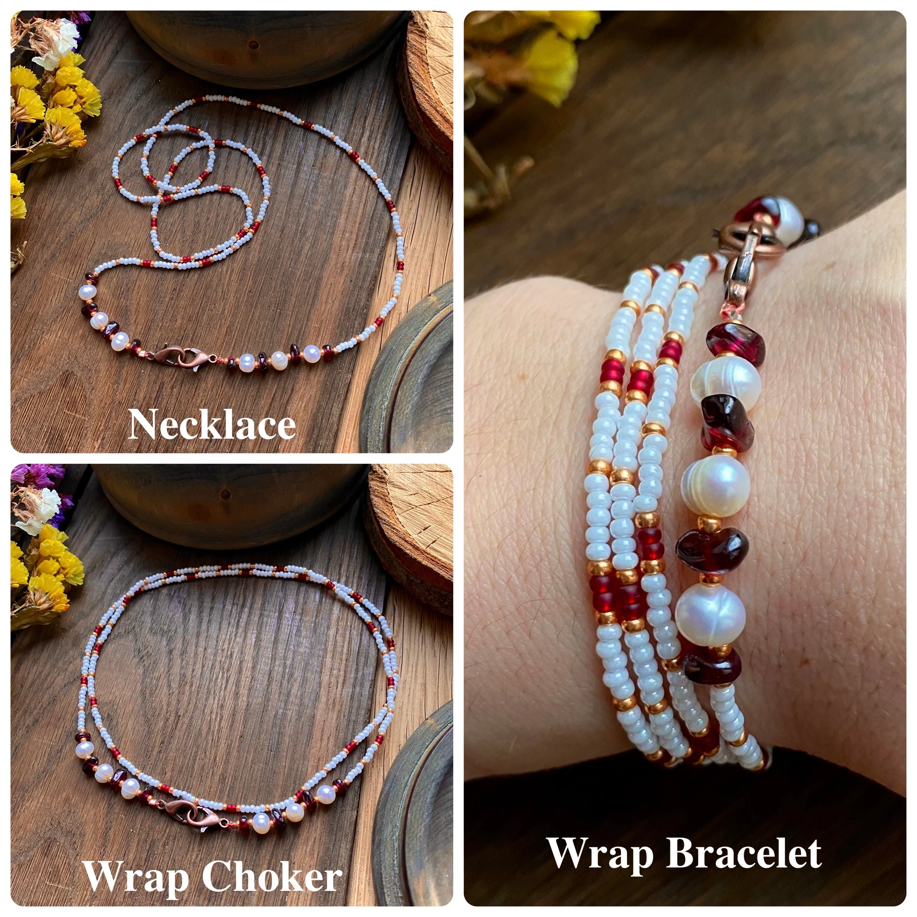 Garnet & Pearl Glasses Chain, Gold Seed Bead Eyeglass Chain, Long Teacher Lanyard, Bohemian Cute face mask chain, Boho Eye Glass holder, Airpod strap